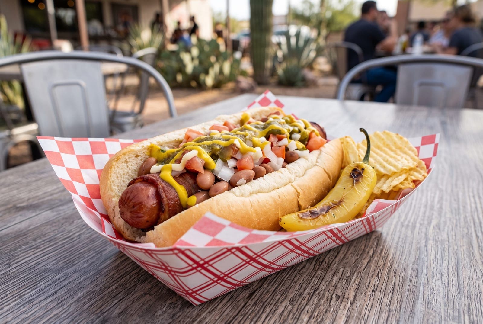 Sonoran hot dog